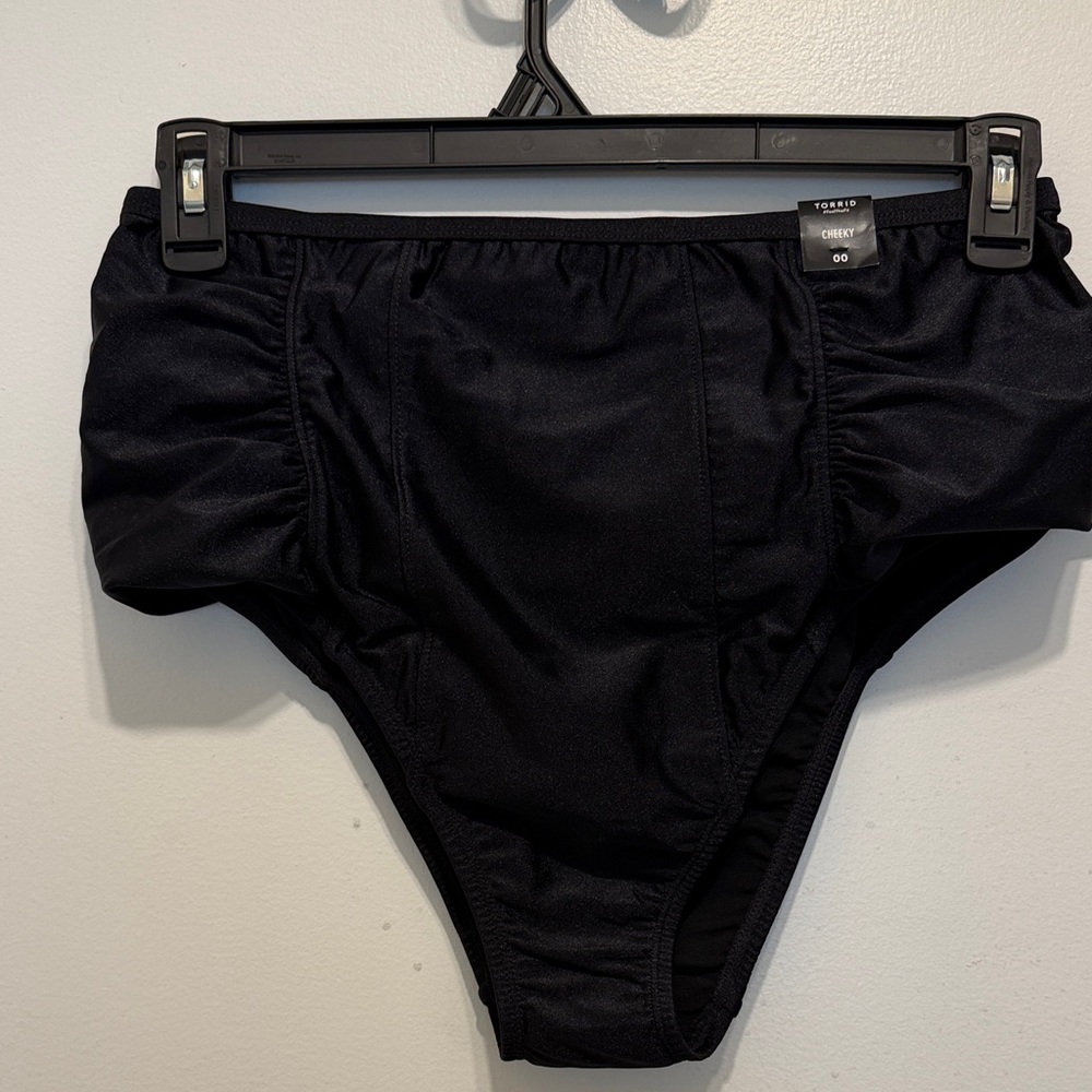 torrid Black Cheeky Bikini Bottoms with Shimmer